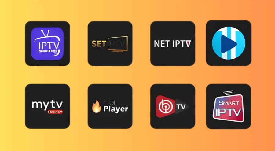 Popular IPTV apps and players for watching IPTV UK channels on smart TVs and streaming devices