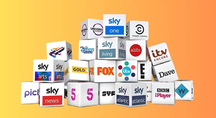 British IPTV content types including entertainment, news, sports and movies