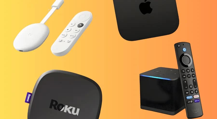 Streaming devices used for IPTV UK including TV boxes and media players