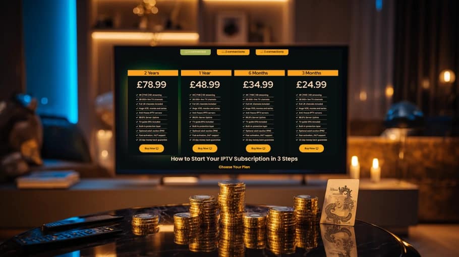 IPTV UK subscription plans and prices